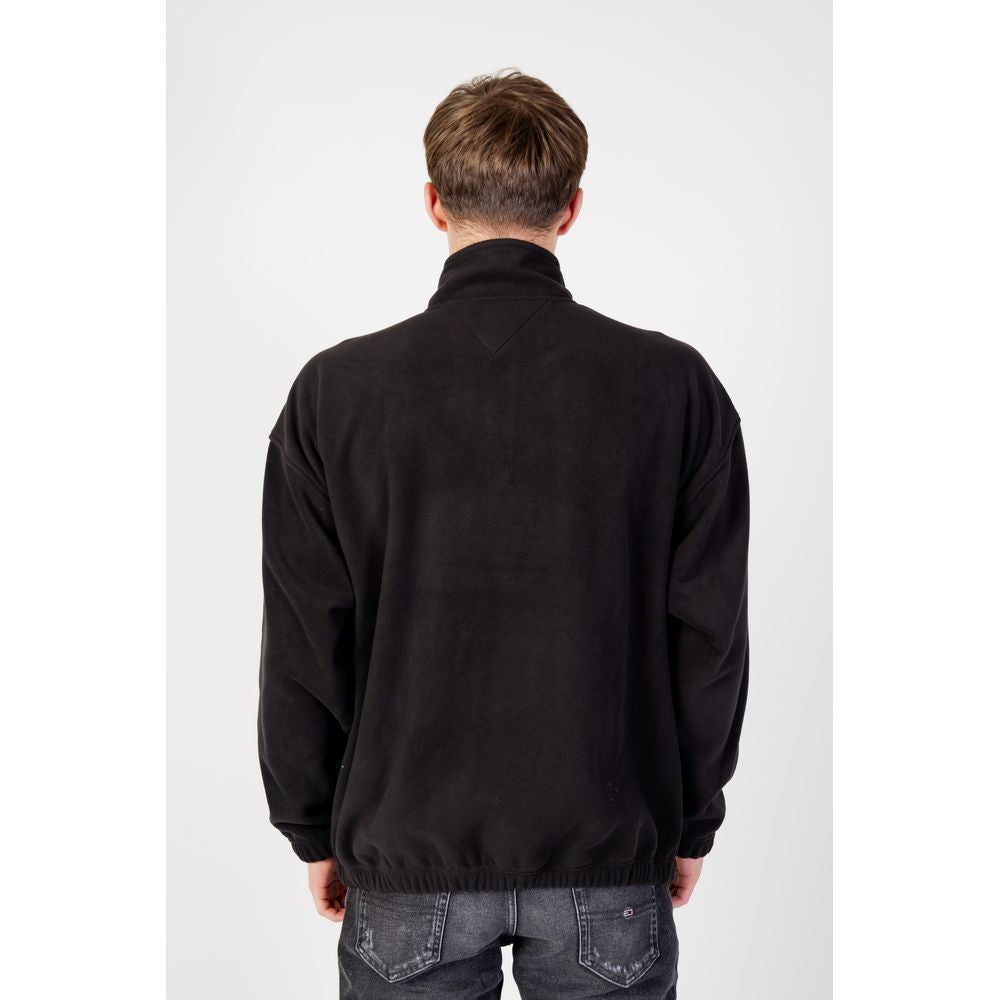 Black Polyester Polyester Sweater