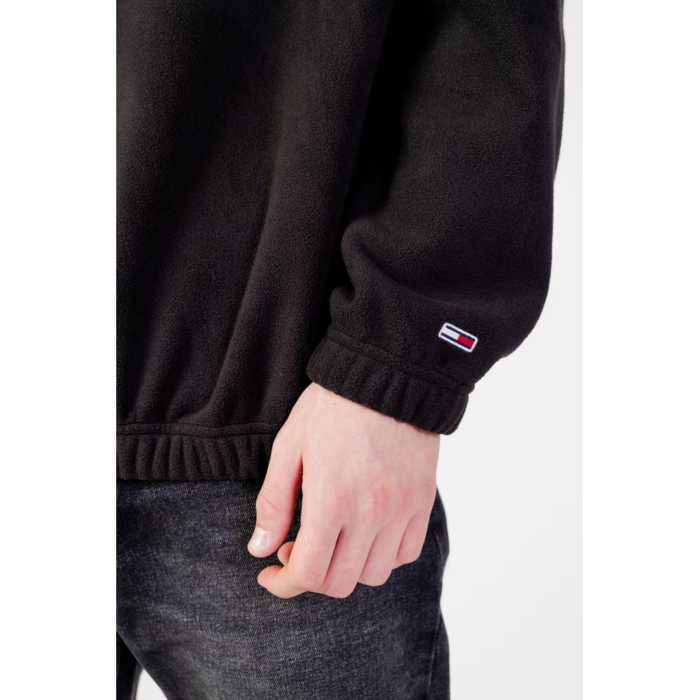 Black Polyester Polyester Sweater