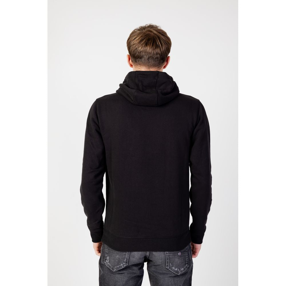 Black Cotton Cotton Sweater