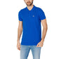 Blue Cotton Polo Shirt