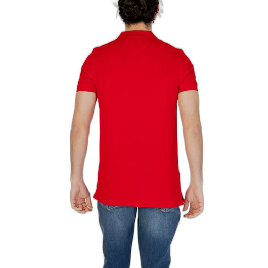 Red Cotton Polo Shirt