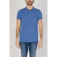 Blue Cotton Polo Shirt