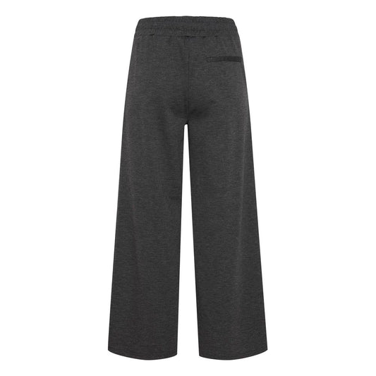 Gray Polyester Polyester Jeans & Pant