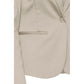 Beige Polyester Suits & Blazer