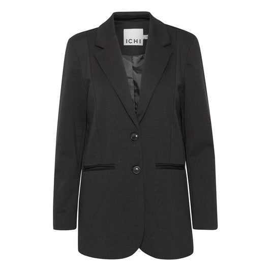 Black Polyester Polyester Suits & Blazer