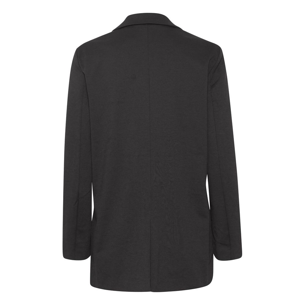 Black Polyester Polyester Suits & Blazer