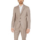 Beige Polyester Suit