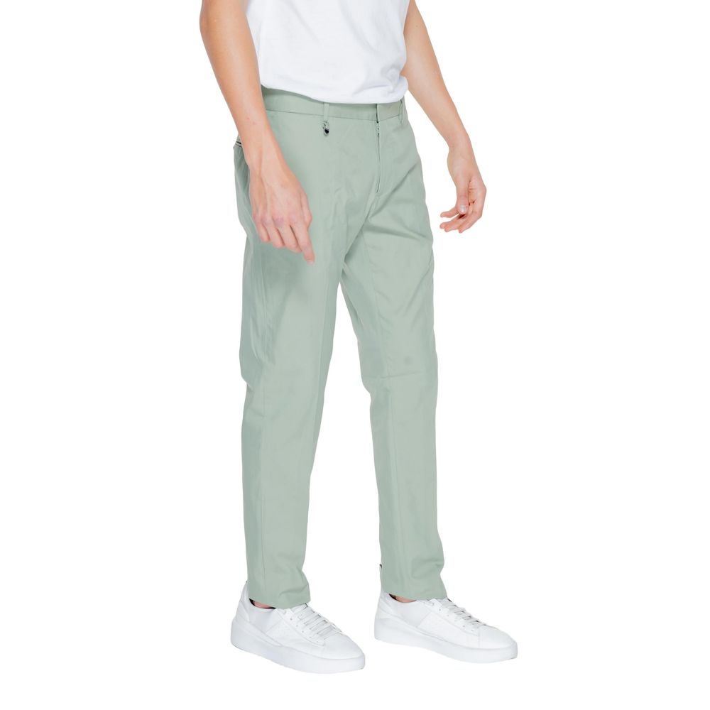 Green Cotton Jeans & Pant