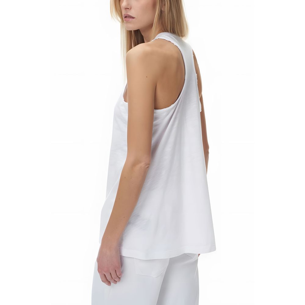 White Cotton Tops & T-Shirt