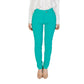 Green Polyester Jeans & Pant