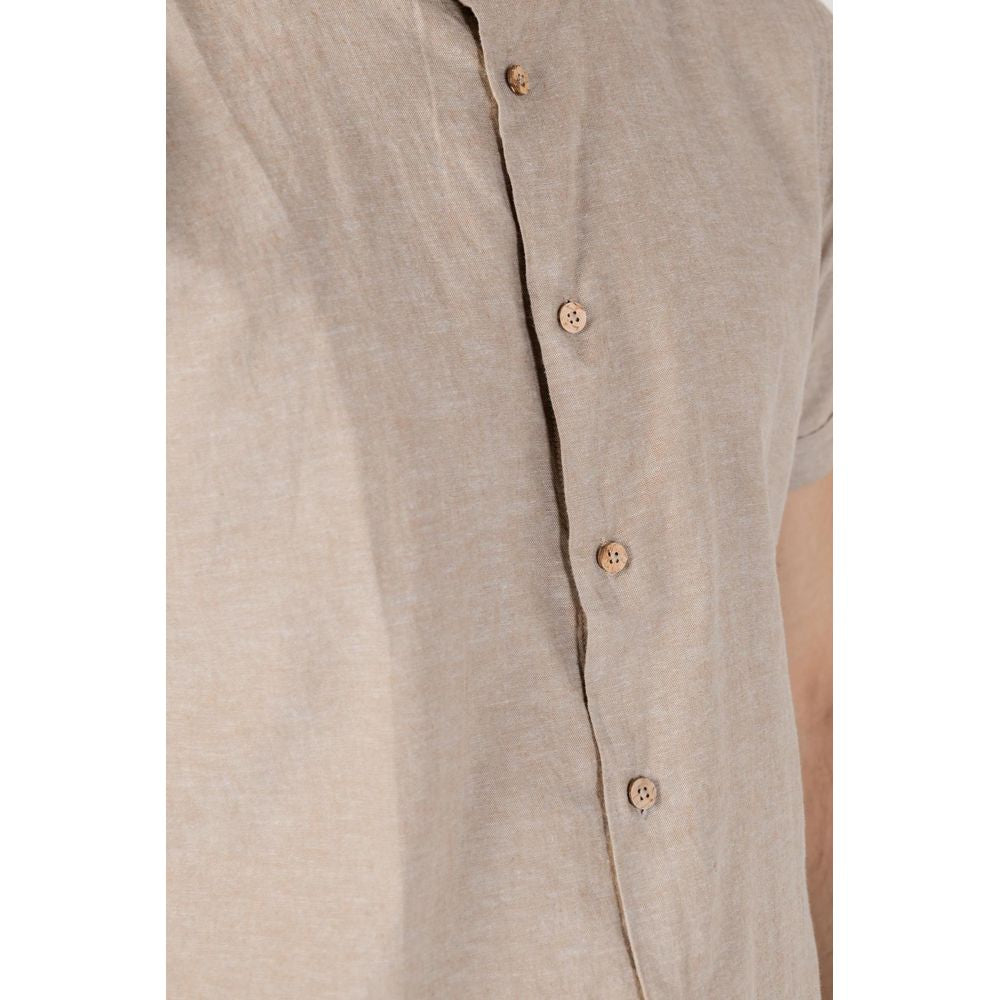 Beige Linen Shirt