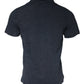 Dark Blue Logo Button Collared Polo T-shirt