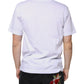 White Logo Cotton Vneck Short Sleeve T-shirt