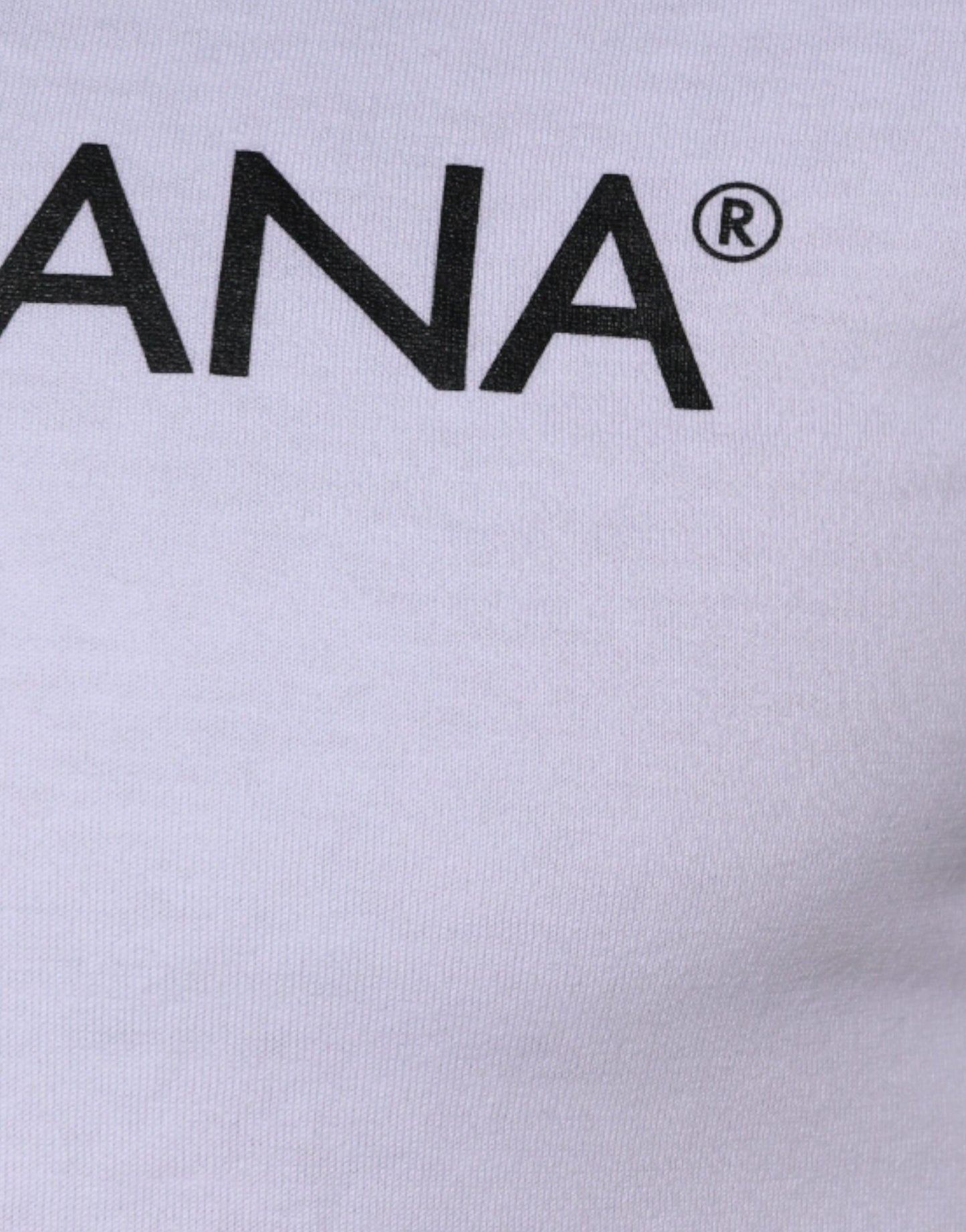 White Logo Print Cotton Crew Neck T-shirt