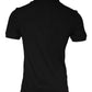 Black DG Heart Cotton Collared Polo T-shirt