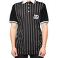 Black White Stripes Collared Polo T-shirt