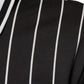 Black White Stripes Collared Polo T-shirt