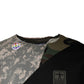 Multicolor Camouflage Cotton Round Neck T-shirt