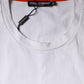 White Love & Peace Cotton Round Neck T-shirt