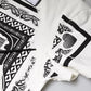 White Bandana Print Cotton Short Sleeves T-shirt