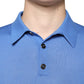 Blue Cashmere Short Sleeves Men Polo T-shirt