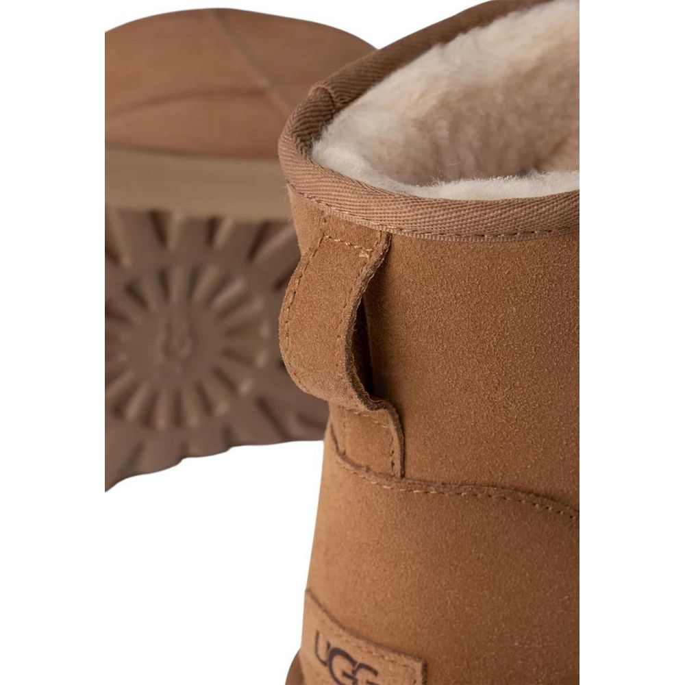 Beige Suede Leather Boot