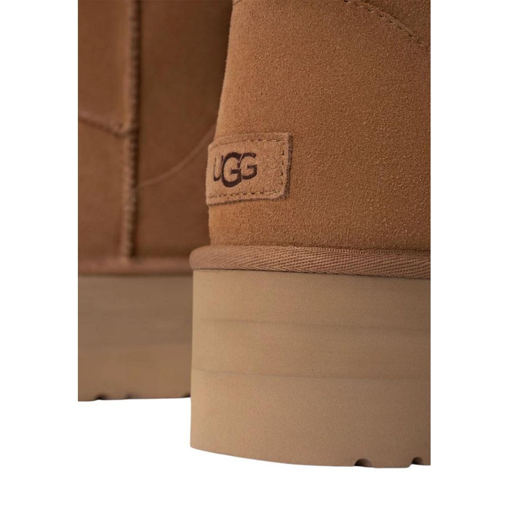 Beige Suede Leather Boot