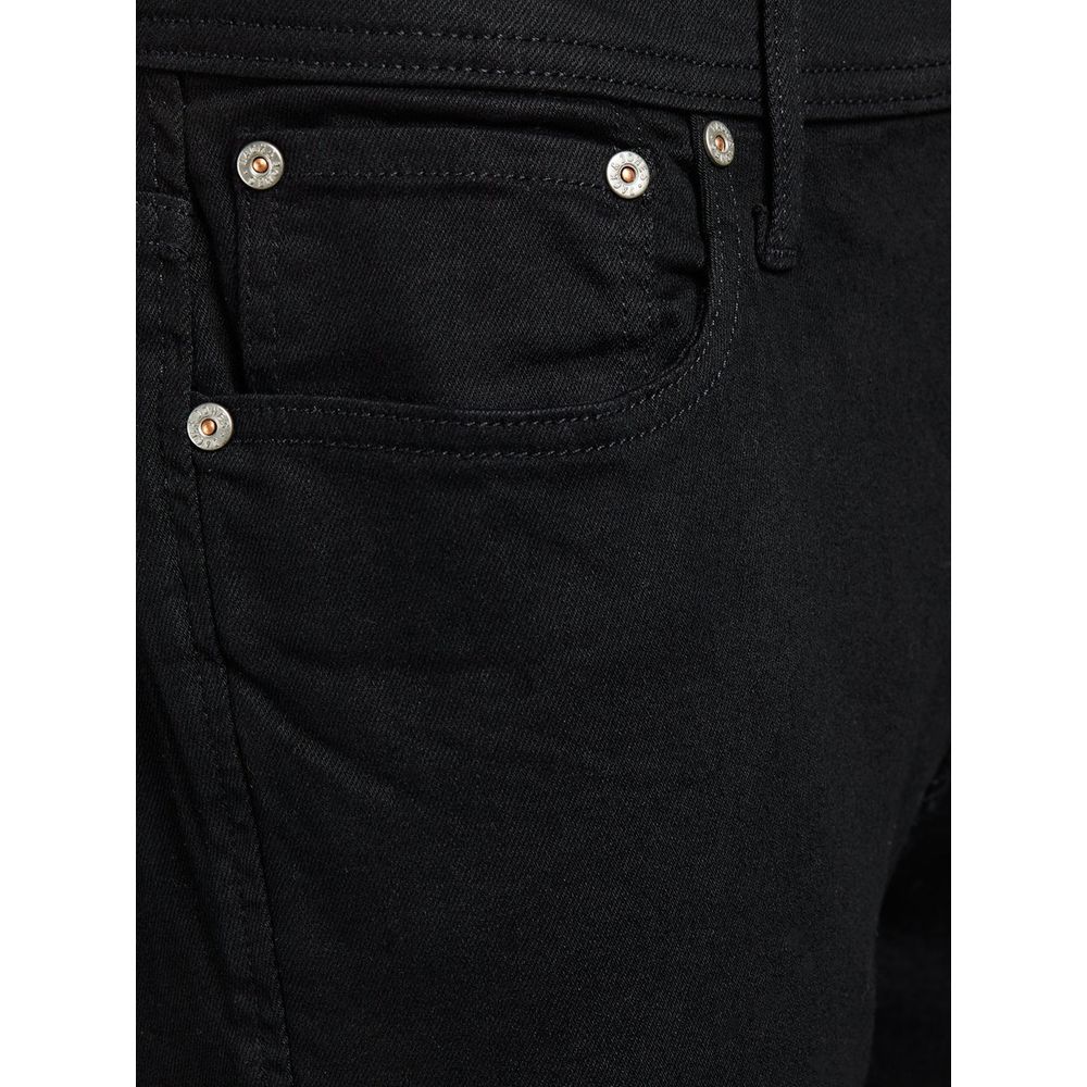 Black Cotton Jeans & Pant