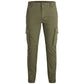 Green Cotton Jeans & Pant