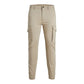 Beige Cotton Jeans & Pant