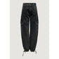 Black Cotton Jeans & Pant