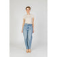 Light Blue Cotton Jeans & Pant