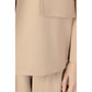 Beige Polyester Suits & Blazer