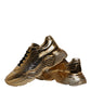 Gold Leather Daymaster Low Top Sneakers Shoes