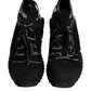 Black Sorrento Logo Men Sneakers Socks Shoes