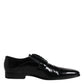 Black Leather Lace Up Derby Formal Shoes