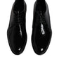 Black Patent Leather Derby Formal Dress Shoes