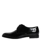 Black Patent Leather Derby Formal Dress Shoes