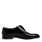 Black Patent Leather Derby Formal Dress Shoes