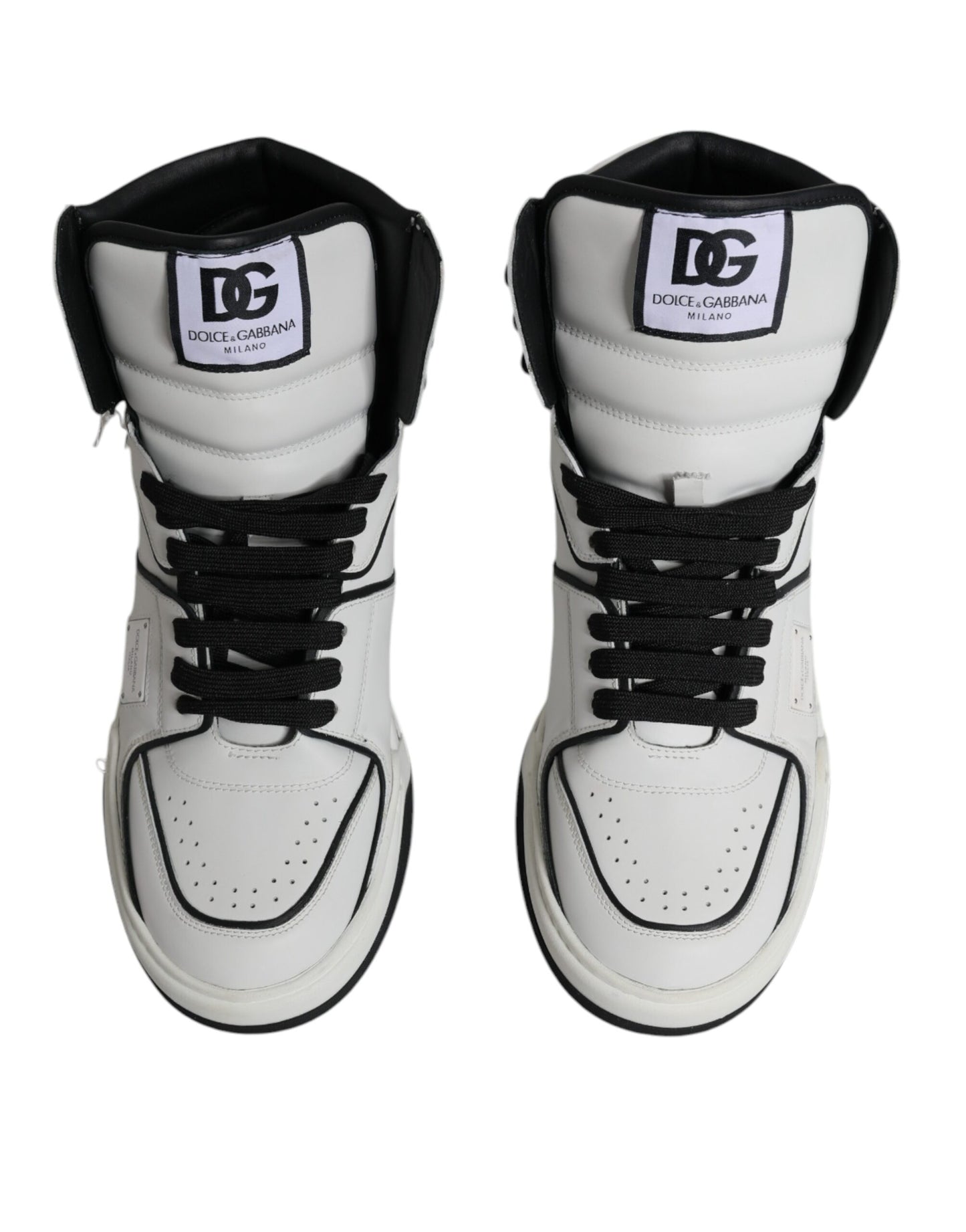 White Leather High Top Men Sneakers Shoes