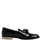 Black Calf Leather Loafers Mens Dress Shoes