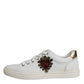 White London Heart Low Top Sneakers Shoes