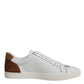 White Brown London Low Top Men Sneakers Shoes