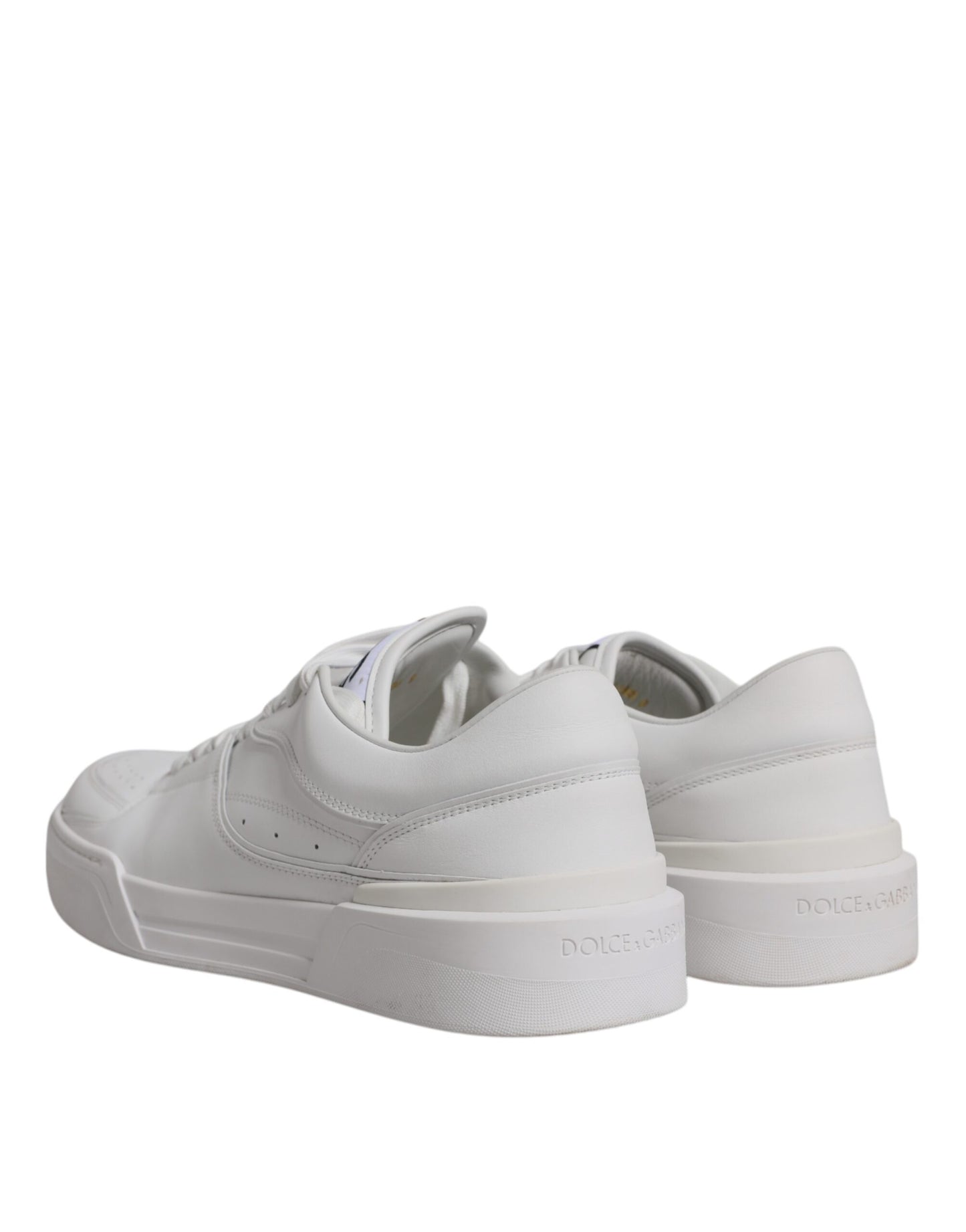 White Miami Leather Low Top Sneakers Shoes