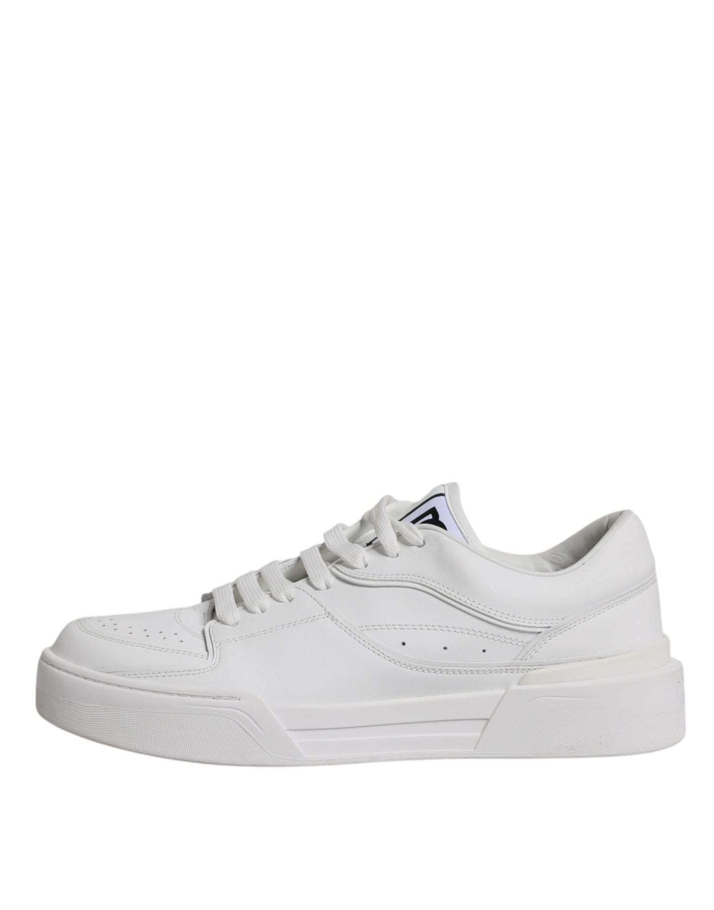 White Miami Leather Low Top Sneakers Shoes