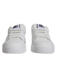 White Miami Leather Low Top Sneakers Shoes