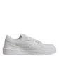 White Miami Leather Low Top Sneakers Shoes