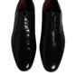 Black Leather Lace Up Men Derby Formal Shoes