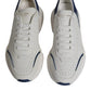 White Blue DAYMASTER Leather Sneakers Shoes