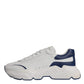 White Blue DAYMASTER Leather Sneakers Shoes